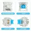 10/50/200pcs Keyboard Switch Keyboard Clicker Key Replacement 3 Pin Tactile Switch Plastic For Replacement Accessories