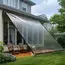2x4m/2m Clear Waterproof Tarp Transparent Poly Tarpaulin Anti Tear Cover with Rustproof Grommets for Patio Garden Chicken Coop