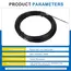 3mm 5M-40M Nylon Cable Puller Electrician Tape Conduit Ducting Wall Wire Threader Fish Guide Electrician Pushing Tape