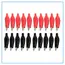 20 Pcs Crocodile type Clip 28MM Black Red Blue Black Yellow Soft Plastic Coated Testing Probe Mini Alligator Test Clips