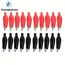 20 Pcs Crocodile type Clip 28MM Black Red Blue Black Yellow Soft Plastic Coated Testing Probe Mini Alligator Test Clips