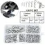 100/150pcs Cotter Pins Spring Connectors 2 Mm, R-Clips Splint Assortment Galvanised Spring Pins Safety Pins Set