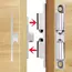 Wholesale Furniture Door Ball Latch Brass Double Roller Spring Ball Catch Latches Cabinet Closet Door Adjustable Tension Latch