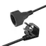 EU Power Extension Cord Euro CEE7 Schuko Mains Power Extension Cable Male to Female Schuko Extension Power Cord 5M/3M/1.5M/1M