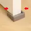 Creative Windproof Door Stopper,Plastic Matte Finish Door Wedge,Safety Door Blocker for Door Bottom,Anti-Collision Door Stopper