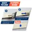 3/16" or 1/4" Concrete Screw Anchor Blue Flat Head Screws for Masonry Brick Block Cement Stucco (Boxed with Drill Bit)