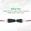 5 Pairs Male and Female Welding-Free DC Plug 5.5*2.1mm Welding-Free DC Female Head Green Terminal Monitoring Power Plug Push-But