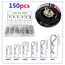 100/150pcs Cotter Pins Spring Connectors 2 Mm, R-Clips Splint Assortment Galvanised Spring Pins Safety Pins Set