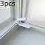 1/2/3pcs Window Stopper-Durable Plastic Door Stopper with Easy-Install Design, Prevents Sliding Down,Secure Hold for Home&Office