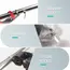 100PCS 304 Stainless Steel Zip Ties Width 4.6mm Heavy Duty Multi-Purpose Self-Locking Cable Ties for Machinery Vehicles Exhaust
