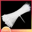 Cable Ties Self Locking Nylon Cable Zip Ties 100pcs Plastic Colored Cable Zip Tie Wrap Bundle Ties White