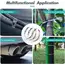 100PCS 304 Stainless Steel Zip Ties Width 4.6mm Heavy Duty Multi-Purpose Self-Locking Cable Ties for Machinery Vehicles Exhaust