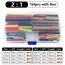102-750pcs 2:1 Thermoresistant Tube Heat Shrink Wrapping Kit Assorted Wire Cable Insulation Sleeving 3:1 Heat Shrink Tube Set