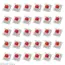 30Pcs Keyboard Switch Keyboard Clicker Key Replacement 2 Metal Pin Tactile Switch for Mechanical Keyboard