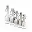 Silver Color Super Strong Metal Magnet Check Car Keys Keychain Split Ring Pocket Keyring Hanging Holder Portable Outdoor Tools
