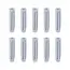 uxcell 100pcs 6mmX30mm Plastic Expansion Pipe Column Concrete Anchor Wall Plug Gray  for Home Garden DIY Application