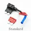2Pcs  Car Fuse Holder  12V Micro/Mini/Standard Size Add-a-circuit Piggy Back Fuse TAP Adapter with 10A  ATM Blade Fuse