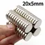 20x5mm Super Strong Neodymium Magnet N35 NdfeB Permanent Magnetic imanes Round Powerful Magnets Refrigerator Magnet