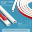 1PC 1/2/3/5meters Flexible floor cable cover cord Self-Adhesive wall cord hider internet Wire Duct Duct Slot Cable Manage﻿