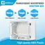 IP67 Plastic Transparent Waterproof Enclosure Box for Outdoor Electronic Projects Electrical Instrument Junction Housing Protect