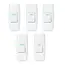 5Pcs White 2-Pin Cord Switch 250V 10A Inline Cable Switch With Push Button For Desk Lamp Bedside Lamp And Household Lighting