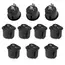 10Pcs Snap-in Round Rocker Switch SPST Mini Toggle Switch 2 Pin 2 Position Black Button Power ON Off Switch AC 10A/125V 6A/250V,