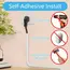 1PC 1/2/3/5meters Flexible floor cable cover cord Self-Adhesive wall cord hider internet Wire Duct Duct Slot Cable Manage﻿