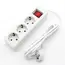 2/3/4 Multiple Sockets EU Plug with ON/OFF Switch 2M Extension Cord European Standard Adapter Expansion Socket Power Converter