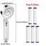 High Pressure Shower Head Set 5 Jet Modes Adjustable Shower Head with Filter Large Water Flow Spray Bathroom Accessories