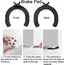 4PCS Self Adhesive Caster Wheels Super Load-bearing 5 Beads Universal 360° Rotating Wheels For Home Appliances Storage Boxes