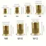 102Pcs Rivet Nuts Kit M3 M4 M5 M6 M8 Zinc Plated Carbon Steel Blind Rivet Nut Assortment for Sheet Metal Automotive Repair