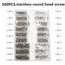 500pcs Mini Screw Nuts Micro Laptop Computer Assemble Repair Screws Fastener Set For Repairing Sunglasses Phone