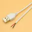 1/5/10PCS 5V Switch Power Supply Wire USB Male to 2 Core Connection Cable 501 Button ON OFF For LED Strip Lamp Bulb Light DIY