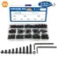 NINDEJIN hex hexagon socket button head screw nut carbon steel m2 m2.5 m3 m4 m5 m6 allen round head screw set bolt and nut set