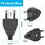 4/6/8pcs EU Plug Adapter Male Female Assembly Receptacle Connector 250V Schuko Power Cord Wired Electric Socket with Screwdriver