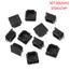 10Pcs Square Plastic Black Blanking End Cap Tube Pipe Insert Plug Bung Furniture Accessories 15/20/25/30/38/40/50/60mm