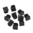 10Pcs Square Plastic Black Blanking End Cap Tube Pipe Insert Plug Bung Furniture Accessories 15/20/25/30/38/40/50/60mm