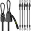 Adjustable Bungee Cord with Hooks 7-48 Inch Heavy Duty Elastic Tie Down Strap for Cargo Camping Bike Rack Tent