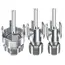 1/3PCS Internal and External Pipe Threading Tool Set, 1/2inch, 3/4inch, 1inch PVC Pipe Threading Kit