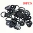 10Pcs D Rings Tie Down Anchors Ring Pull Hook Stainless Steel Lashing Ring Load Fit for Car Boat Cargo Trailer Vehicles RV Van