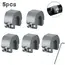 New 3/5/10pcs Aluminum Alloy Window Lock Stopper Sliding Door Window Limiter Sliding Sash Stopper Anti-theft Child Safety Locks