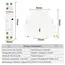 EARU Din Rail Mounted Household Modular AC Contactor 2P 16A 20A 25A 2NO 2NC 1NO 1NC AC220V AC230V 50/60Hz for Smart Home Hotel
