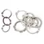 100-Piece Stainless Steel Circlip Kit, External/Internal Fixing, C-Type Circlip Lock, Circlip Set, Hole, Shaft, Washer