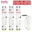EARU Din Rail Mounted Household Modular AC Contactor 2P 16A 20A 25A 2NO 2NC 1NO 1NC AC220V AC230V 50/60Hz for Smart Home Hotel