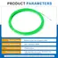 4MM Fiberglass Fish Tape Cable Puller 5-50M Green Wall Conduit Wire Pulling Threading Tool For Electrical Wiring Installation
