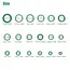 530/270Pcs O-Type Sealing Rubber Ring Automotive Air-Conditioning Compression Confidential Seal Maintenance Rubber Accessories