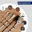 100pcs Cable Clamps Nail in Cable Clips, Black Round Ethernet Cable Wall Clips Cable Tacks Coax Cable Clip Speaker Wire Clips