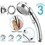 1 Set Detachable 3 Modes Setting Shower Head Handheld High Pressure Rain Water Saving Home Hotel Sprayer Bathroom Shower Head