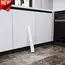 Glossy White Self-Adhesive Wallpaper Waterproof Oil-Proof PVC Cabinet Sticker Furniture Renovation Film for Kitchen