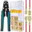 Wire Crimp Terminals Set 2.8/4.8/6.3mm Male Female Wire Spade Connectors with Insulated Sleeve Electrical Conector Box